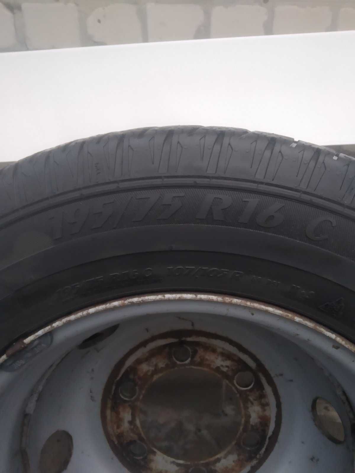 Резина Matador 195/75 R16 C зима б/у комплект на дисках Газель 6шт