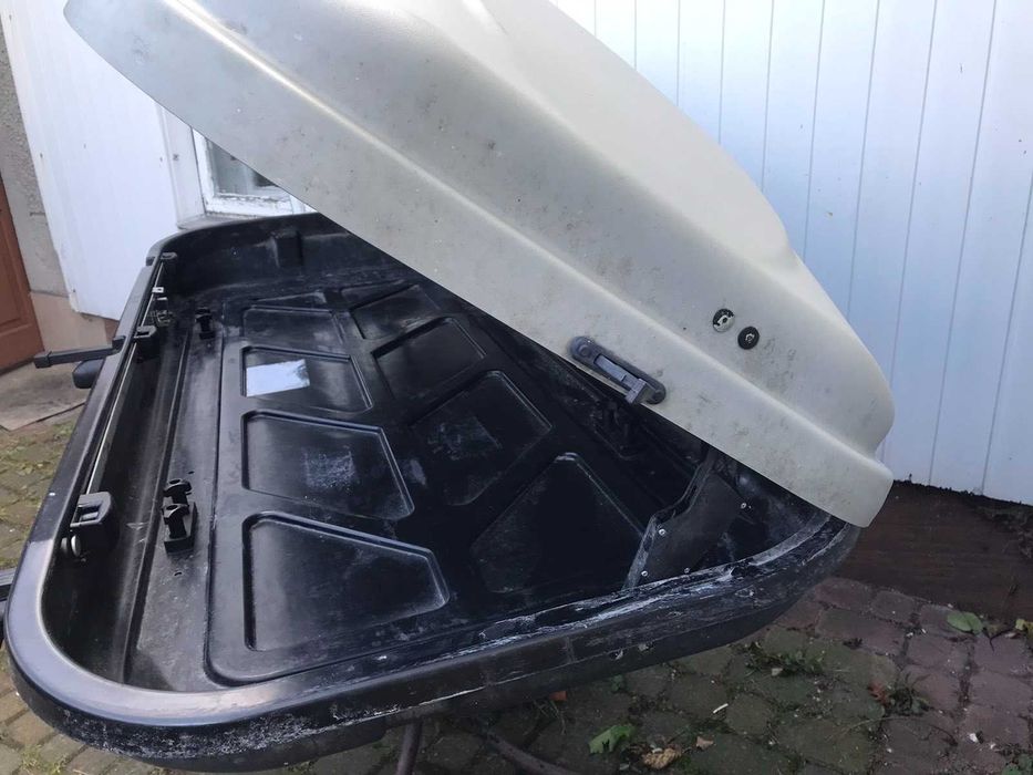 Автомобільний бокс + багажник на дах TAURUS  430 срібний