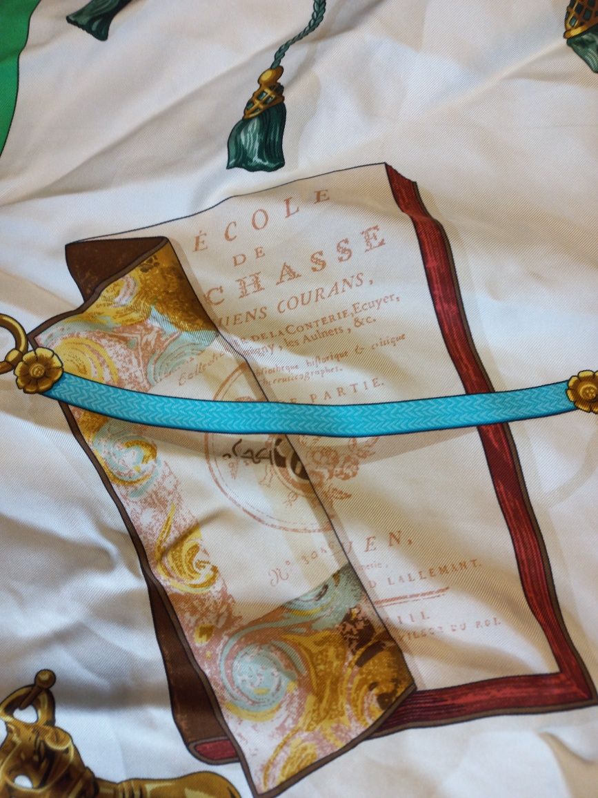 Шовковий платок шарф Hermes "Memoire d'Hermes"
