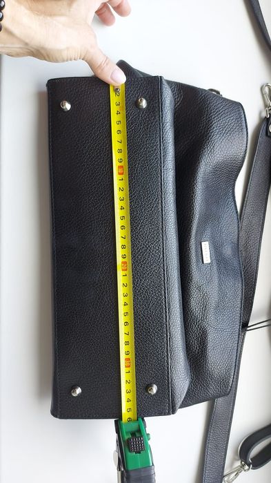 Torebka Ryłko skóra naturalna czarna