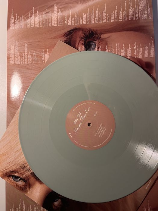 winyl vinyl billie eilish happier than ever green zielony LIMITOWANY