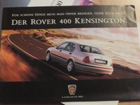 Prospekty Rover 400 Kensington+Zubehor 98r okazja!