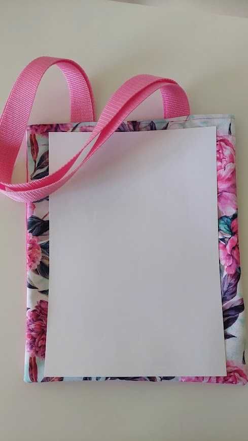 Torba poliestrowa z nadrukiem rozowe kwiaty 26x31cm OXFORD