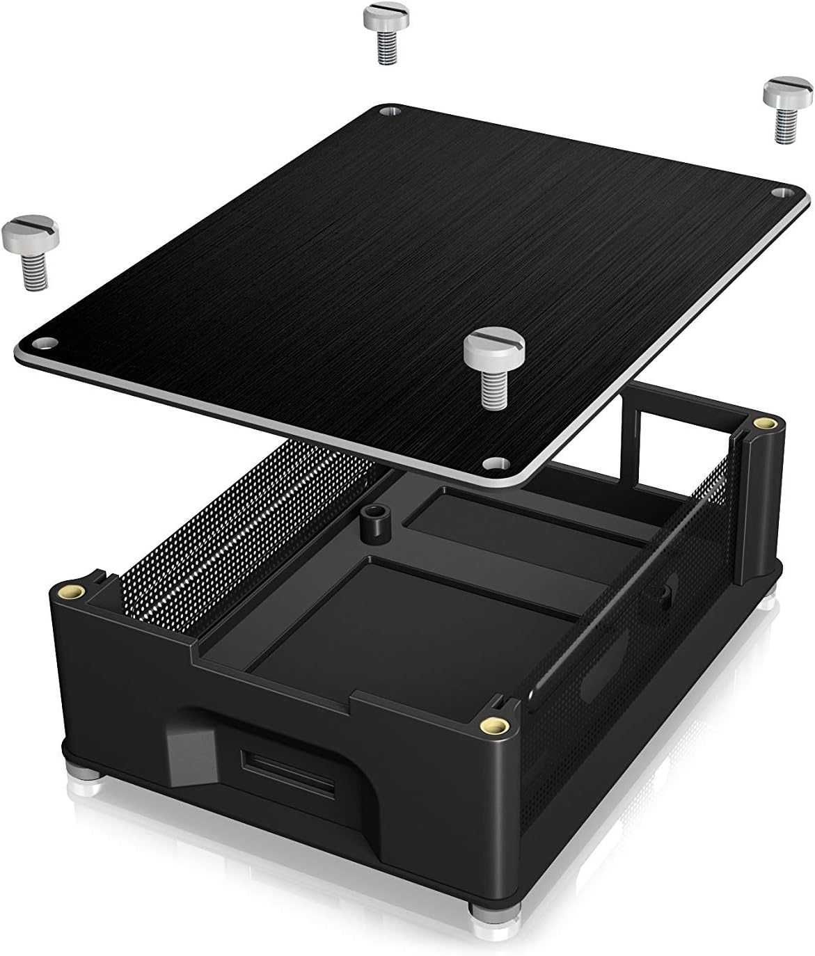 Obudowa do Raspberry Pi 2 i 3 model B, aluminium, 3 x radiatory