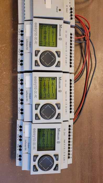 3x Moeller Easy 512-DC-RC + zasilacz 400-POW sterownik programowany