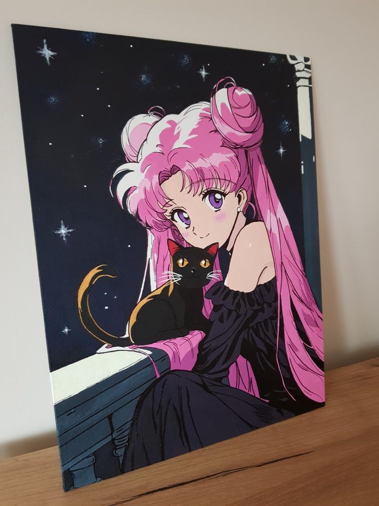 Sailor Moon akryl na płótnie