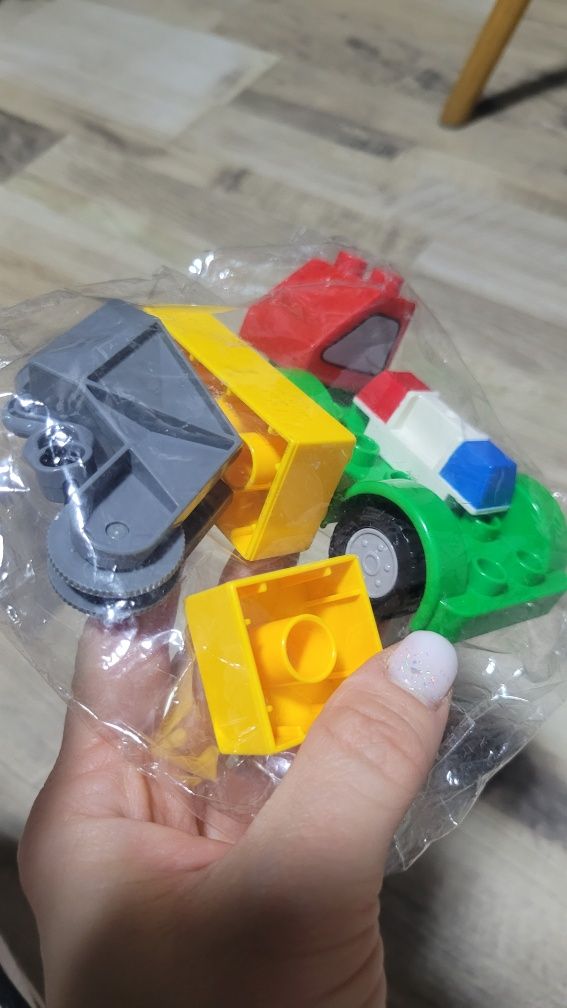 Klocki pojazd techniczny dźwig - kompatybilne z Lego Duplo