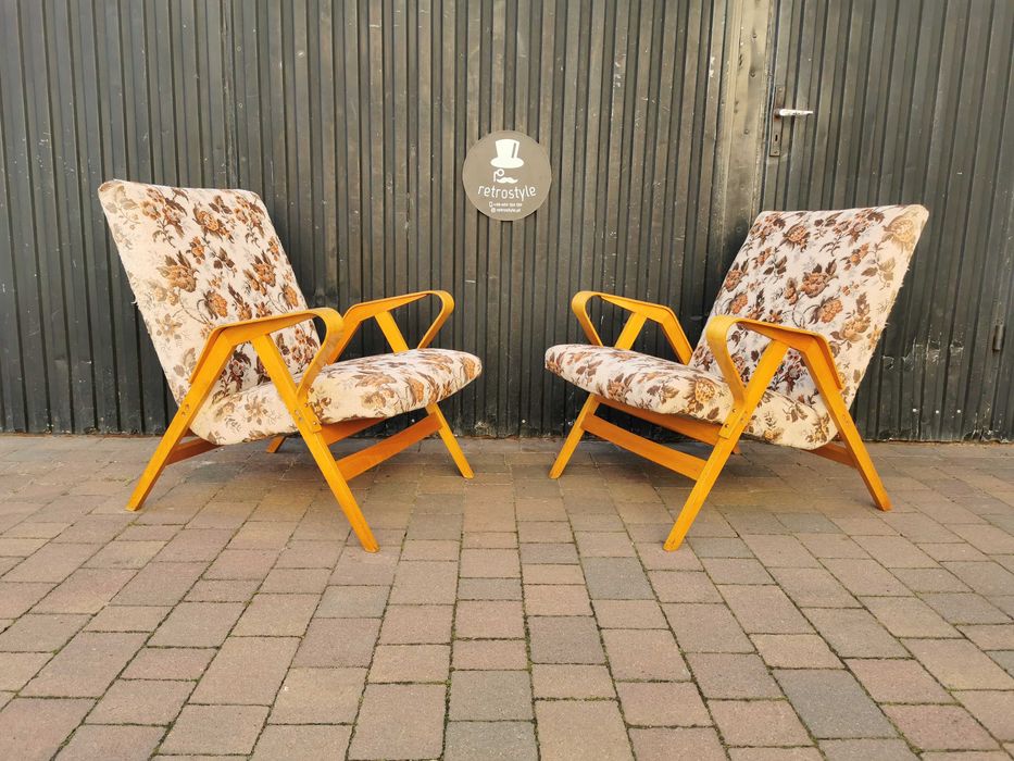 Fotel Czechosłowacja TATRA Nabytok, proj. F. Jirák, Vintage Prl Design