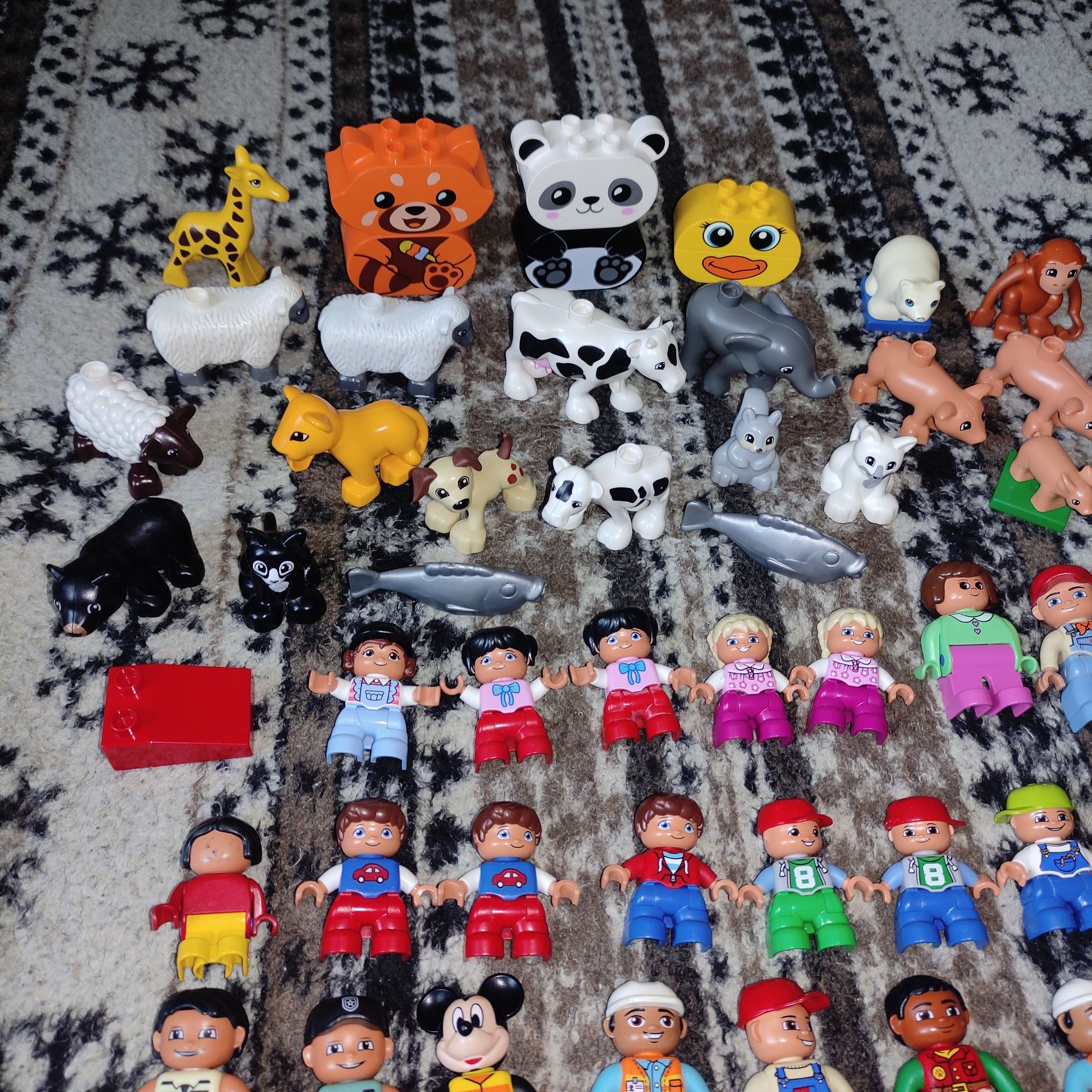 Лего duplo, запчасти, человечки, животные