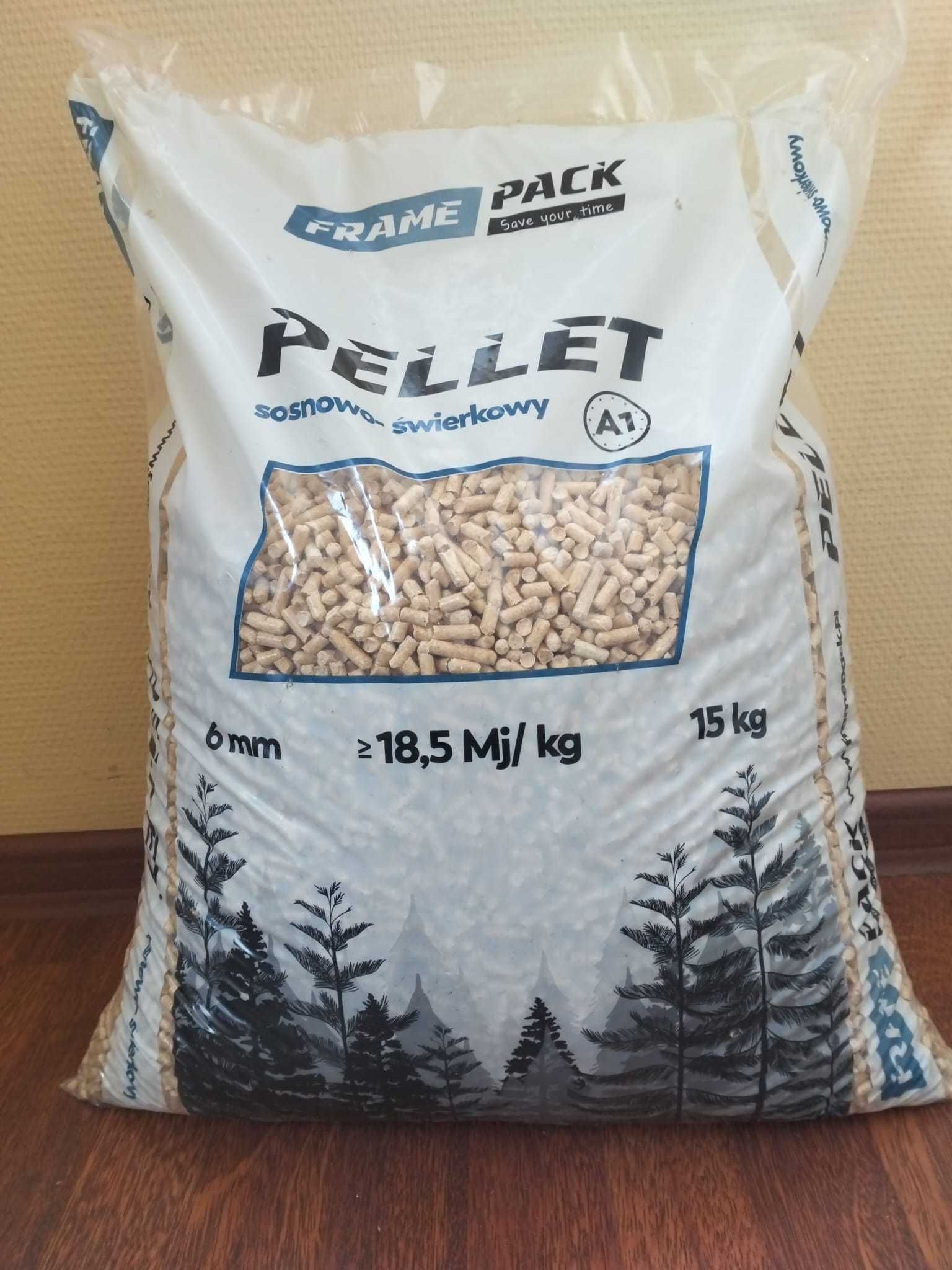 Pellet klasy A1 sosnowo-świerkowy