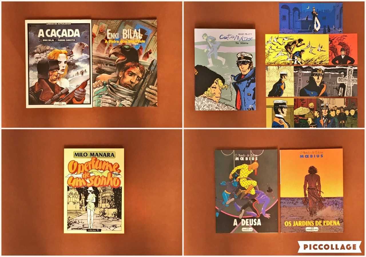 LIVRO [desde 12€] Corto Maltese Bilal Pratt Prado Manara Moebius