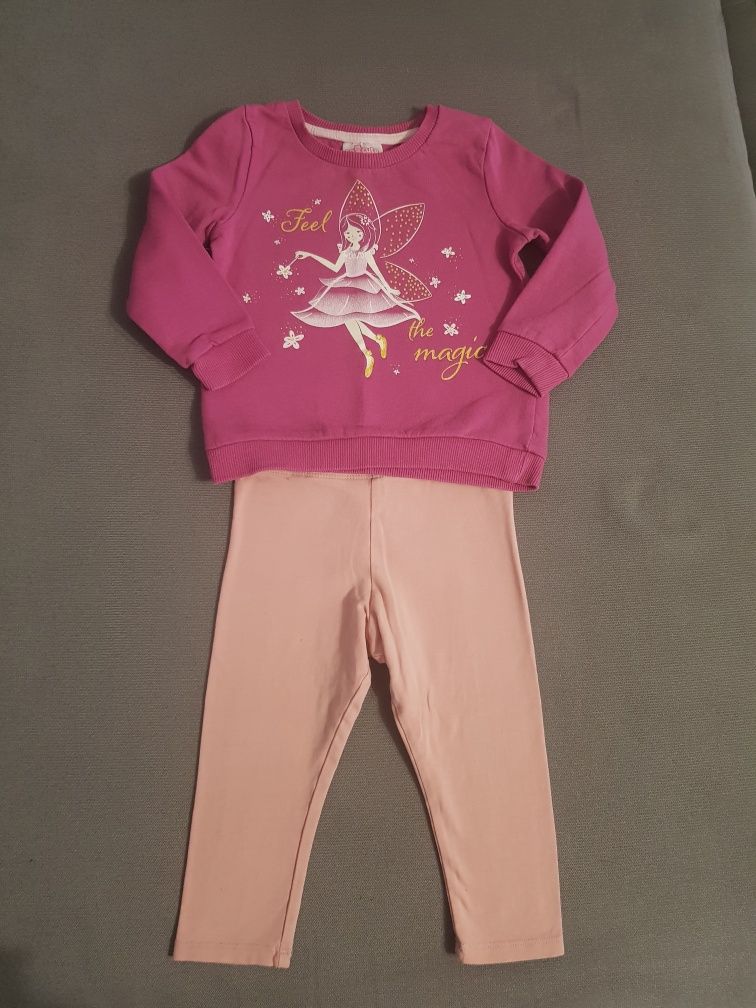 Zestaw bluza i legginsy H&M dla dziewczynki rozmiar 86