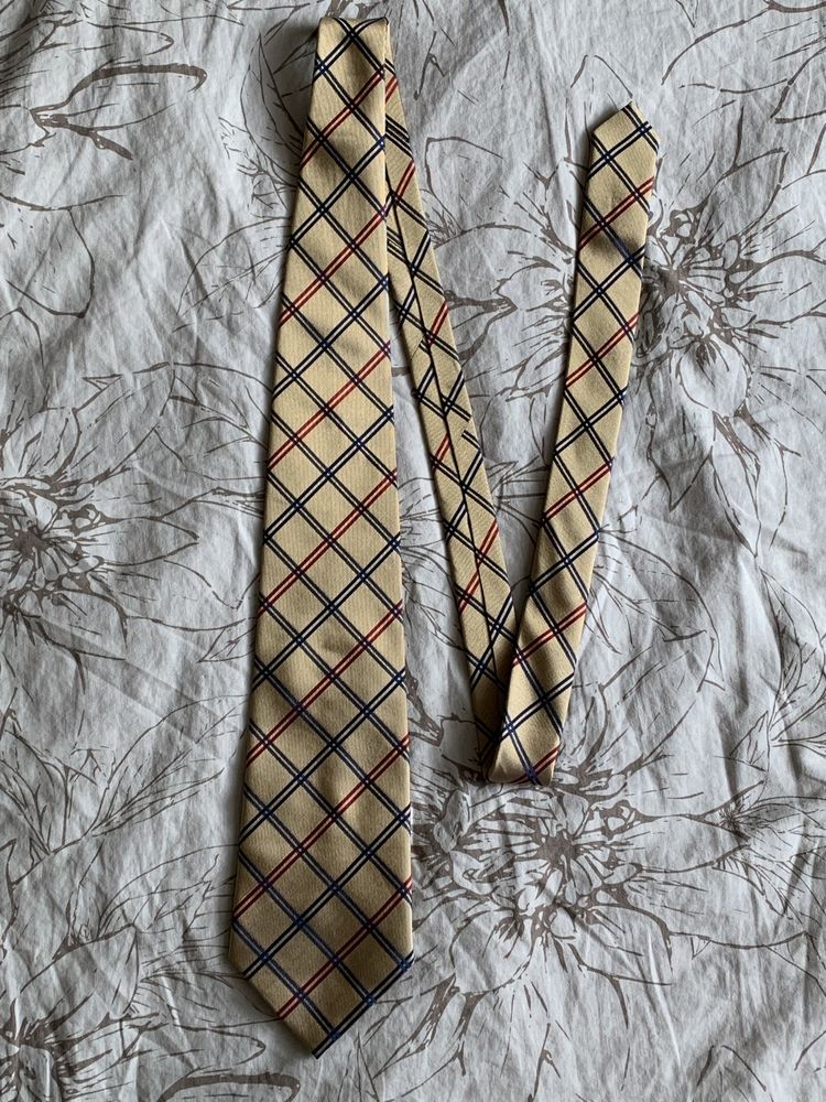 krawat męski vintage george collection silk