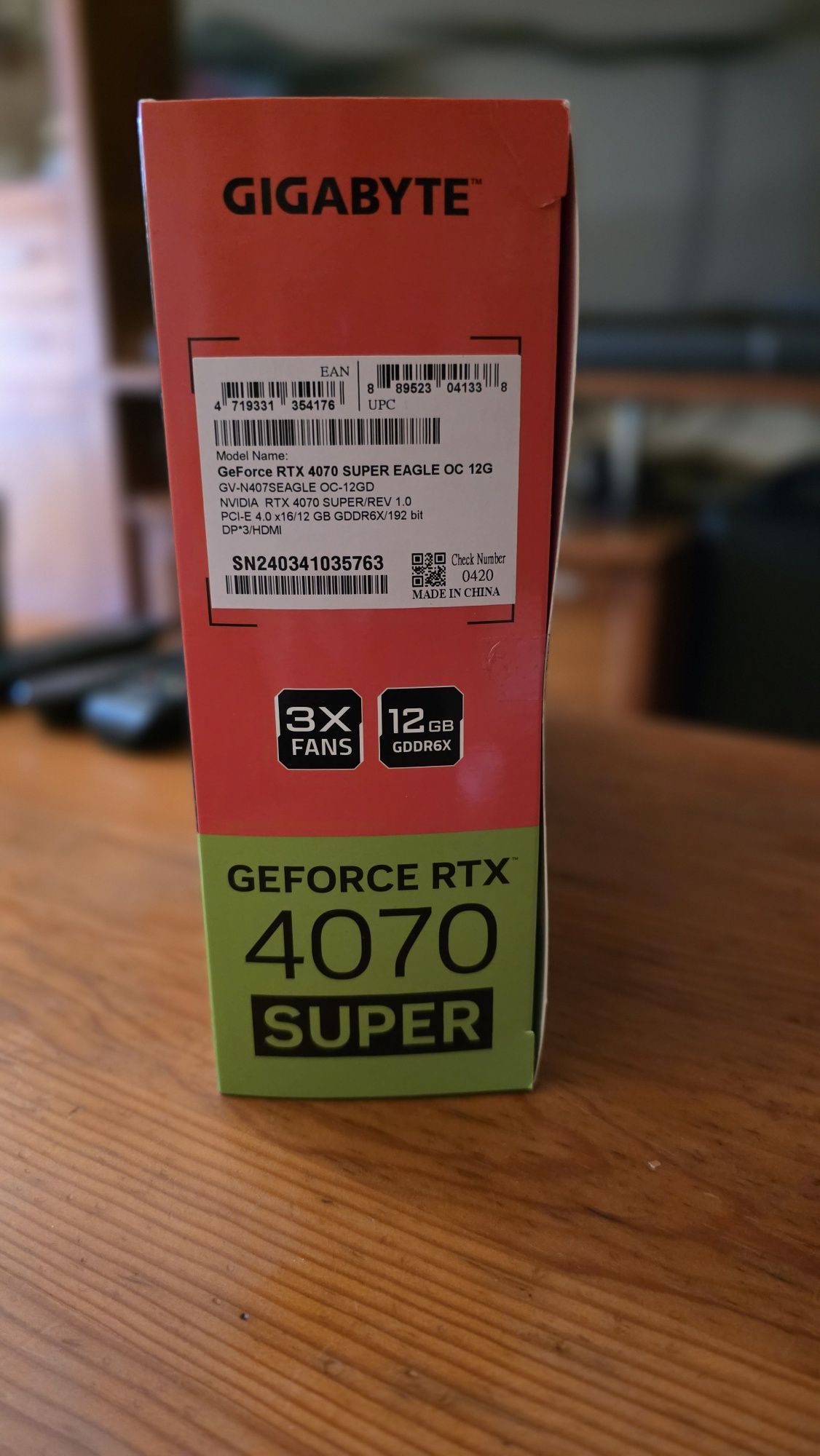 Placa Grafica Gigabyte RTX 4070 Super 12G Selada