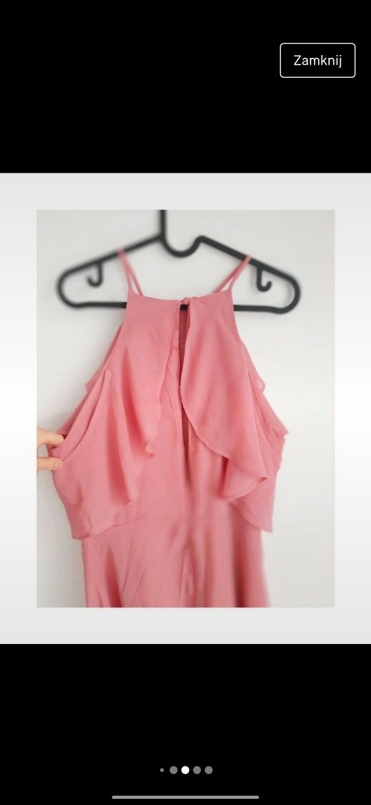 Romantyczna zwiewna z falbanami ASOS L