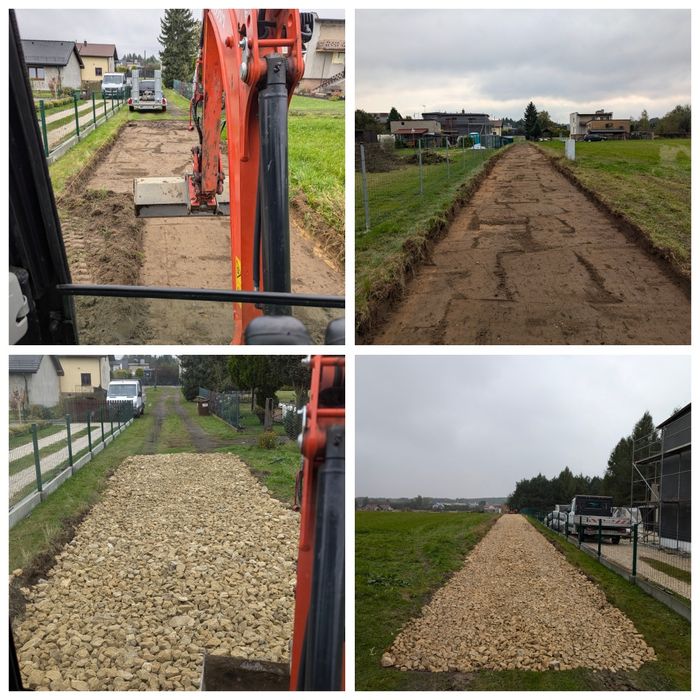 Usługi minikoparką, prace ziemne, wykopy