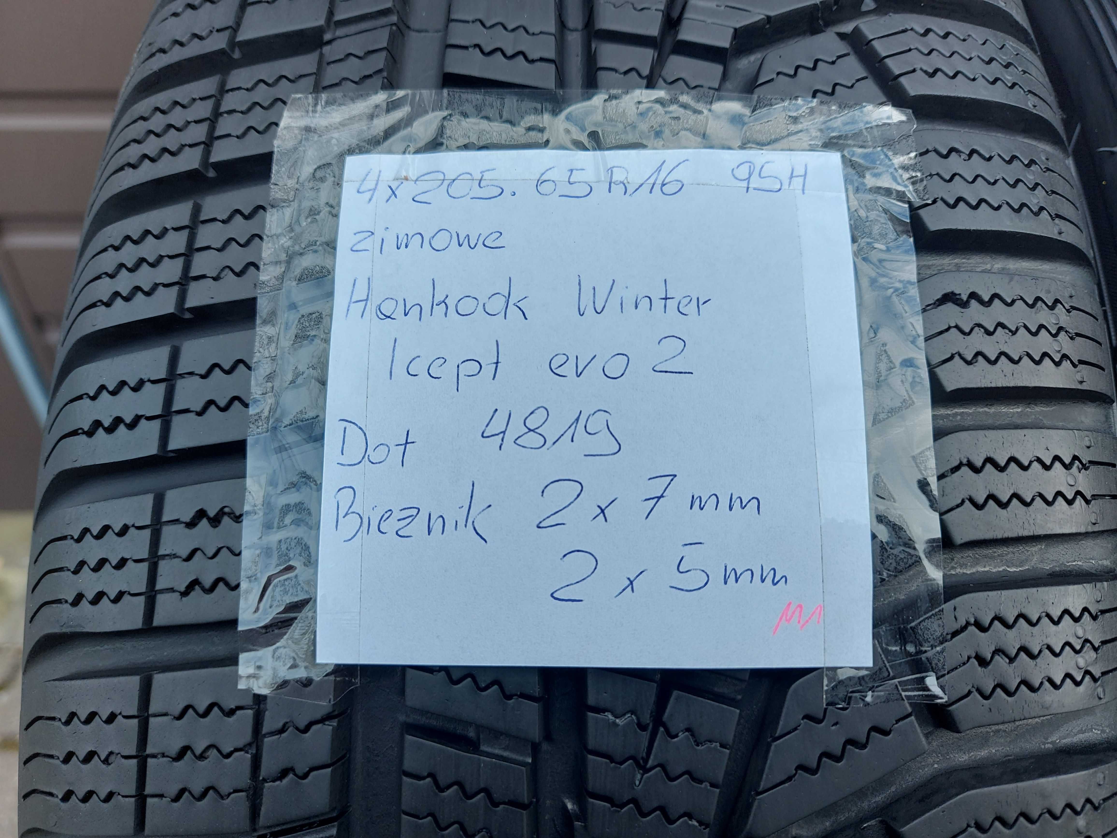 Opony 205/65R16 95H Hankook Winter Icept evo2 2019r.