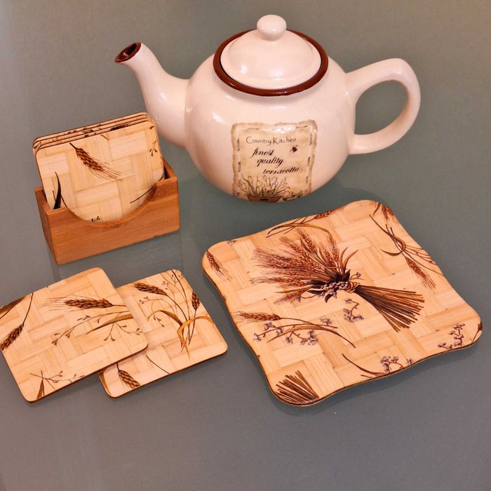 Керамический чайник TERRACOTTA+Подставка под горячее\BergHOFF\Luminarc