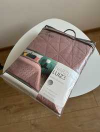 Nowa narzuta na łóżko kapa 170 x 210 łososiowa różowa