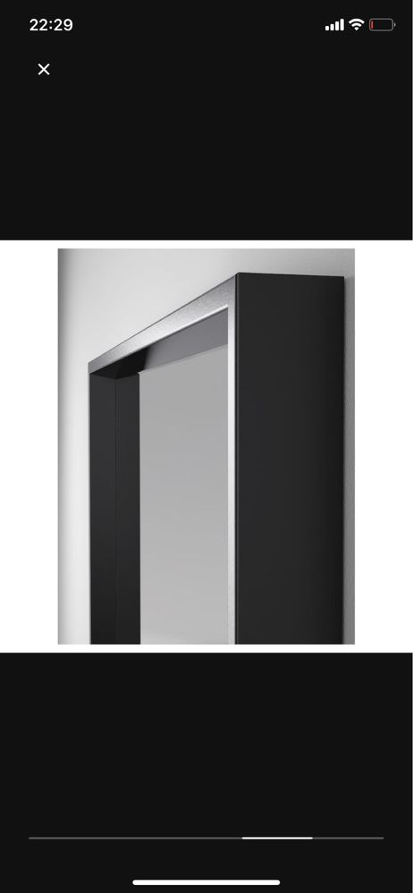 Espelho mirror in black color