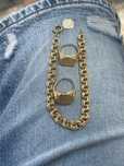 Pulseira em ouro 19,2k com aneis de 22k/19,2k