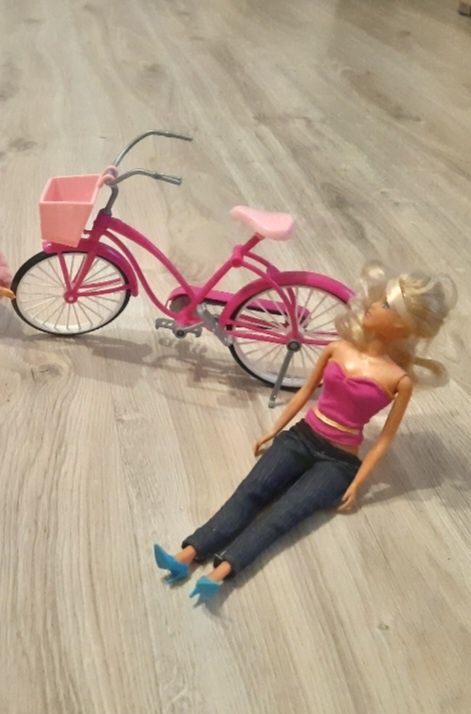 Domek barbie rower I lalka