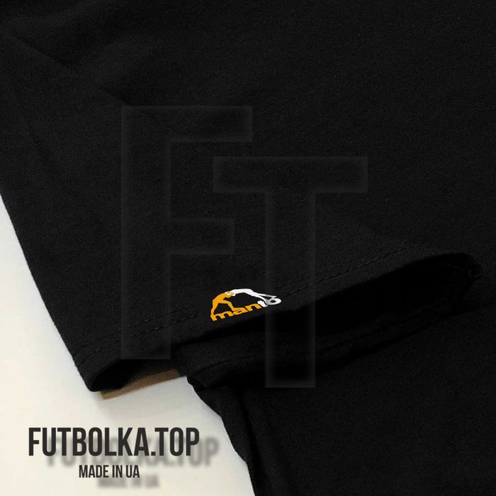 Футболка MANTO SOCIETY чорна, біла.