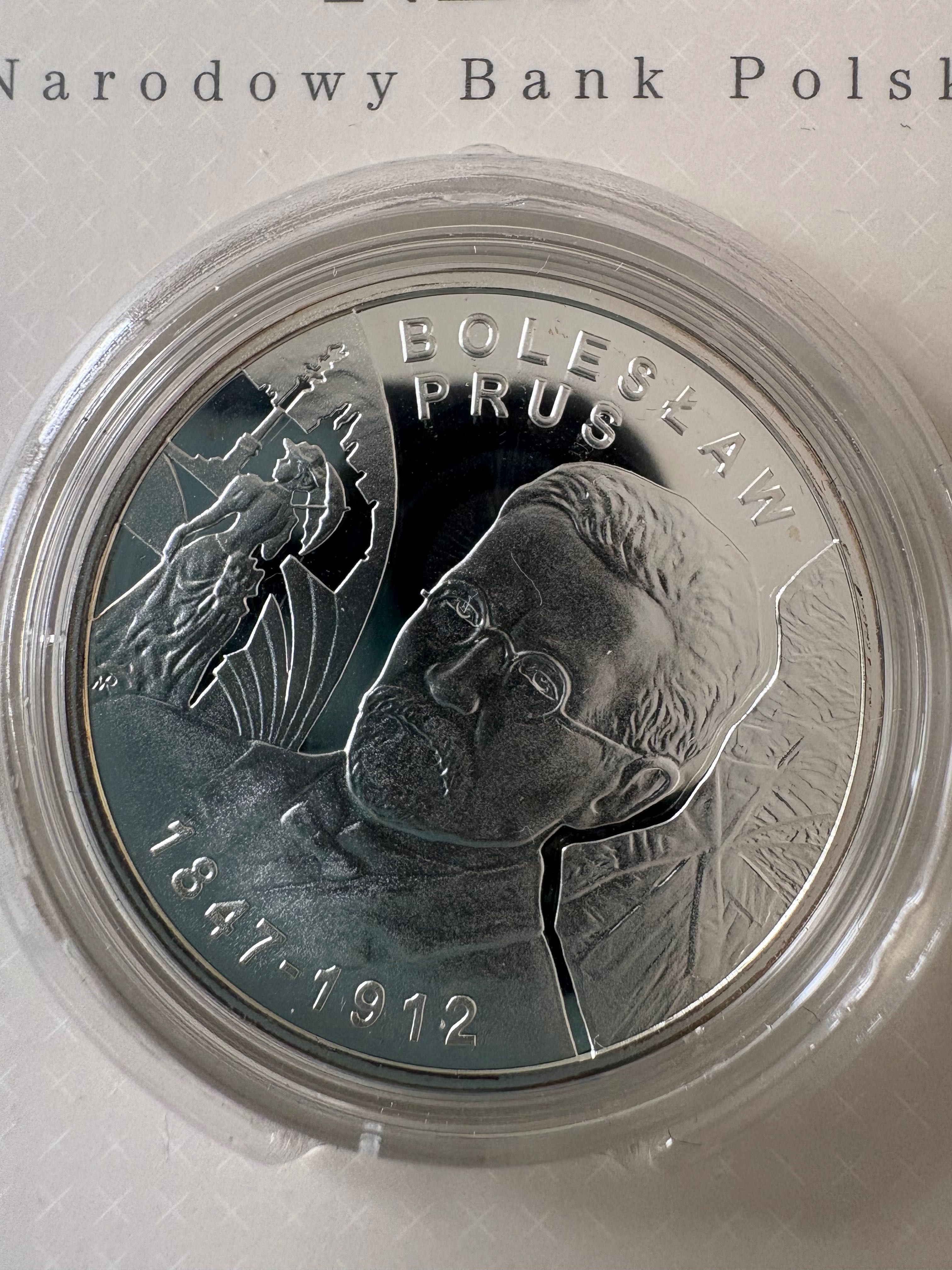 Srebrna moneta „ Bolesław Prus”