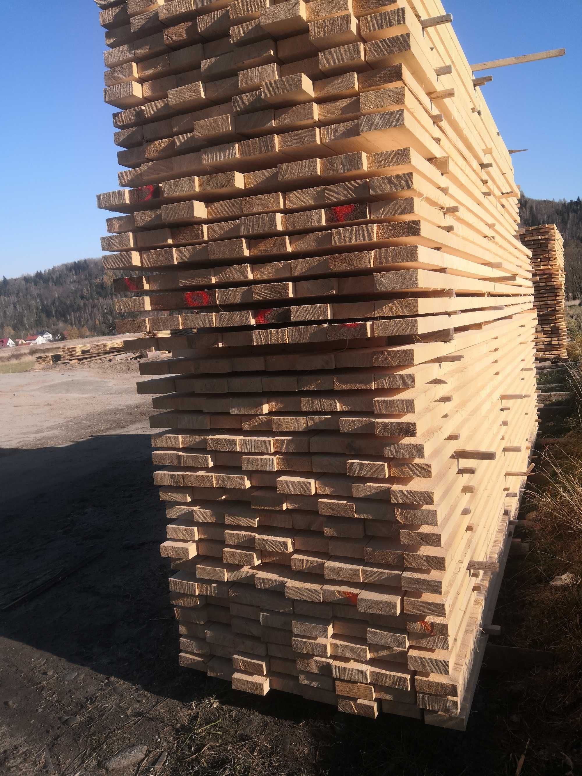 Kantówki drewno konstrukcyjne łaty