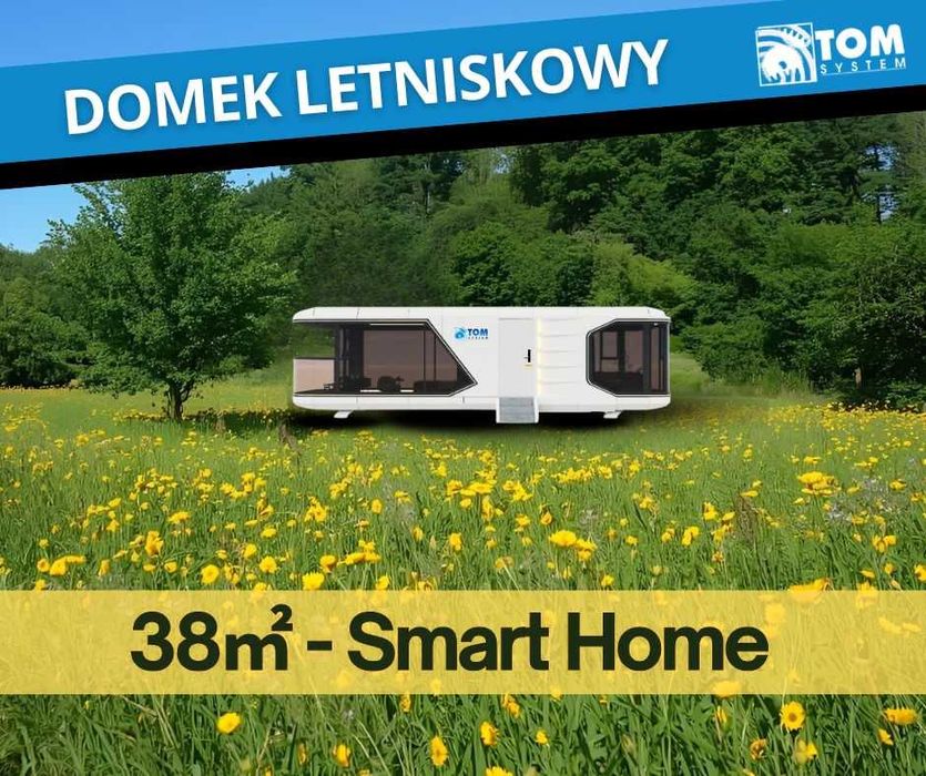 Smart Home Nowoczesny domek letniskowy całoroczny pow. 38m2