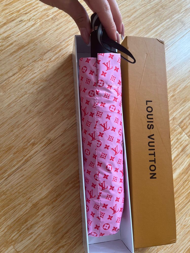 Guarda Chuva Louis Vuitton Novo Rosa