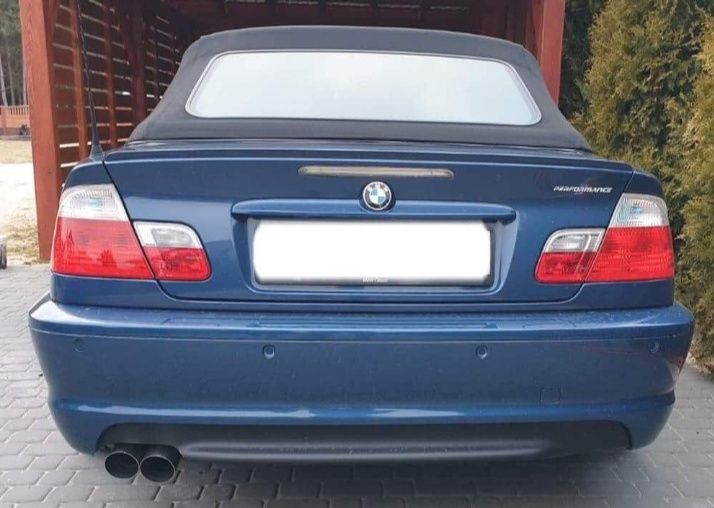 Tłumik końcowy przelotowy rura BMW E46 2,2 2,5 3,0i  Sport