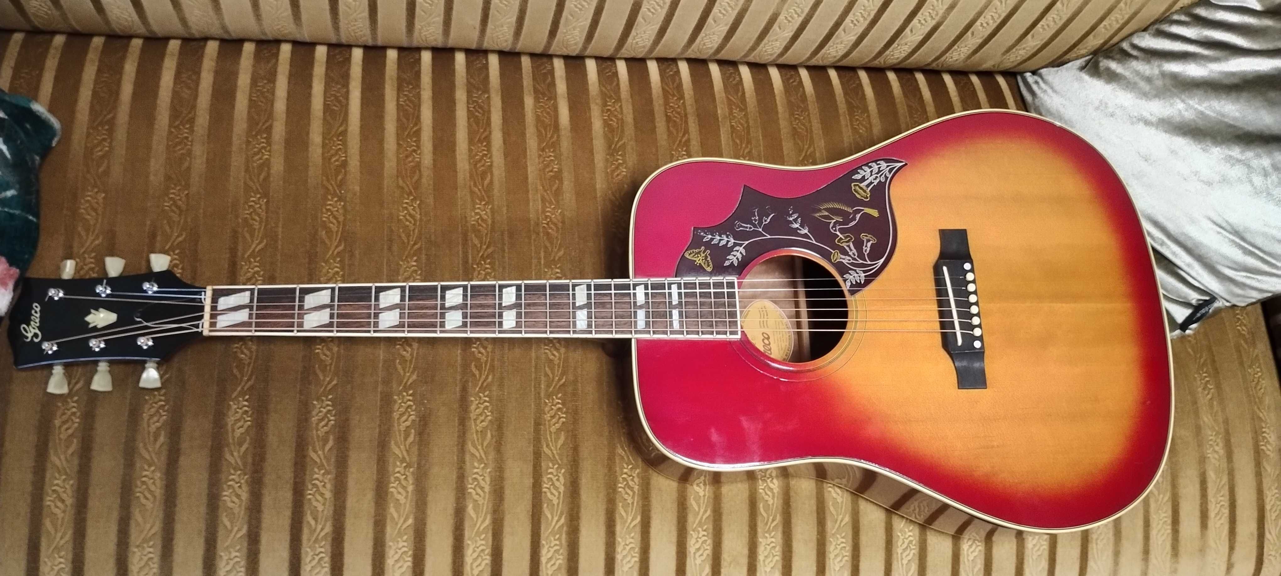 Greco 202 gitara akustyczna made in Japan Hummingbird