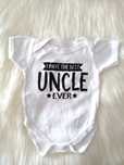Białe body niemowlęce z krótkim rękawem The best uncle