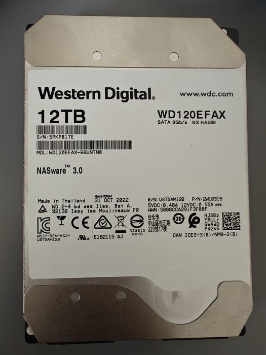 WD 12 TB Seagate 12TB Stan bdb