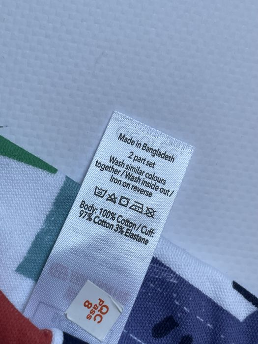 86 92 George bawełniana piżama z długim rękawem pojazdy samochody