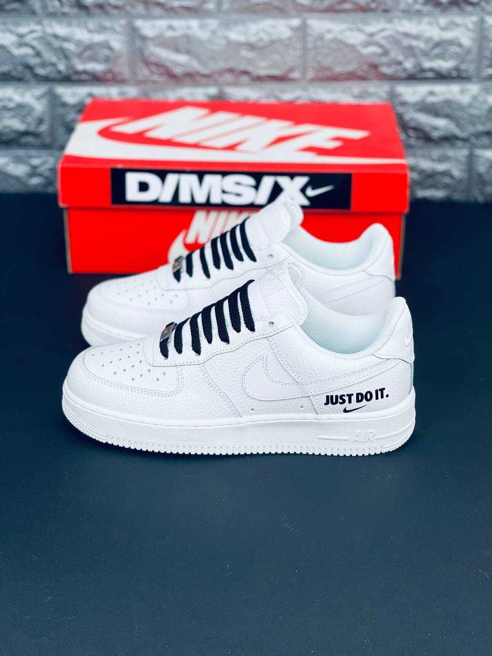 Мужские кроссовки Nike Air Force 1 Натуральная Кожа! Найк Аир Форс 24