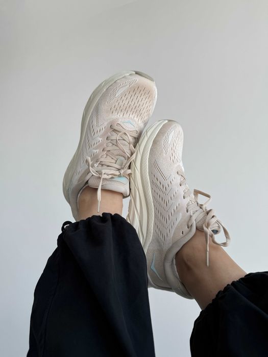 Кросівки Hoka Clifton 8 Beige premium