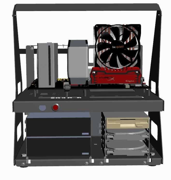 Obudowa P-CASE 8 ATX RAW najlepszy test bench na rynku ! Profesjonalny