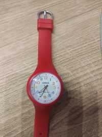 Lorus zegarek dziecięcy czerwony wskazówki nauka zegara