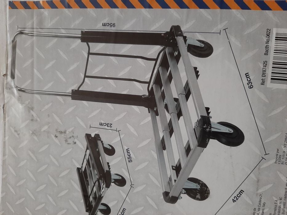 Wózek  bagazowy składany nowy