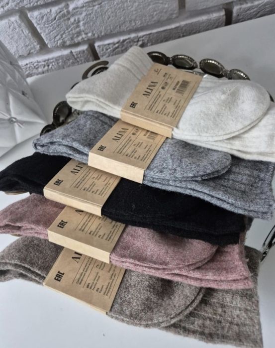 Zestaw 5 par wełnianych skarpetek merynos 39-42