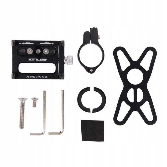 NOWY Uchwyt rowerowy na telefon GUB-G85 do kierownicy ALUMINIOWY motor