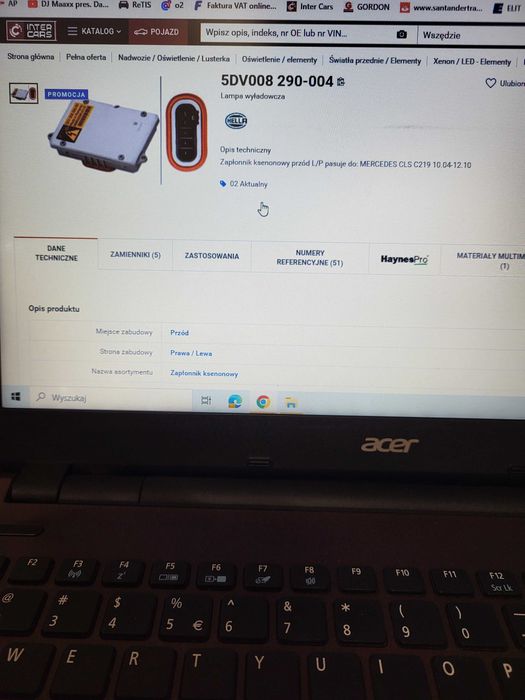 przetwornica xenon mercedes 5dv008-290