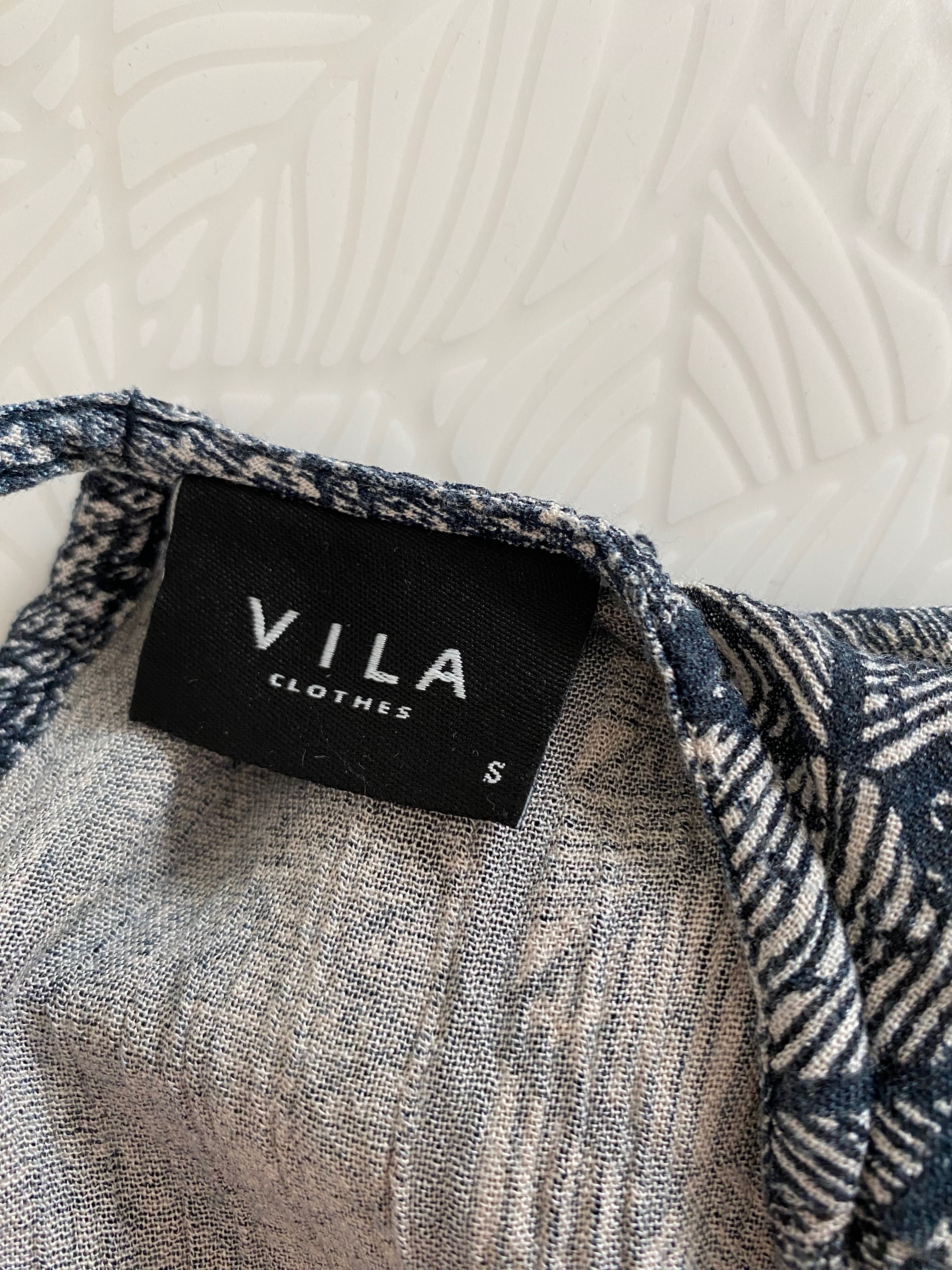 VILA bluzka - tunika wiskoza S