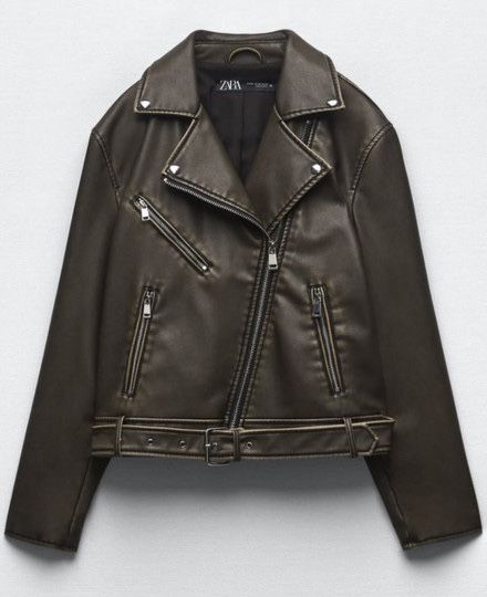 Косуха шкіряна куртка ZARA