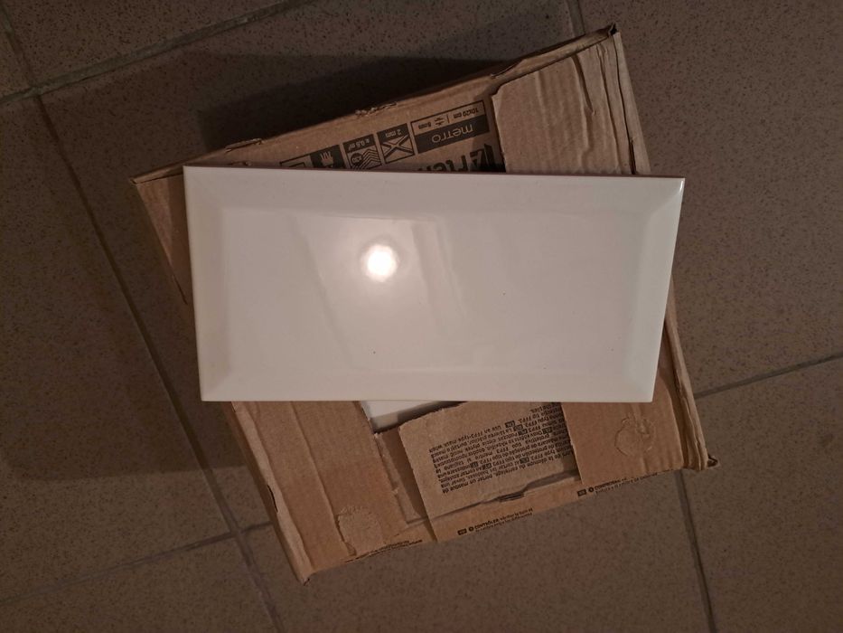 Płytka Ścienna Metro White Biała Poler 10x20cm gat. I