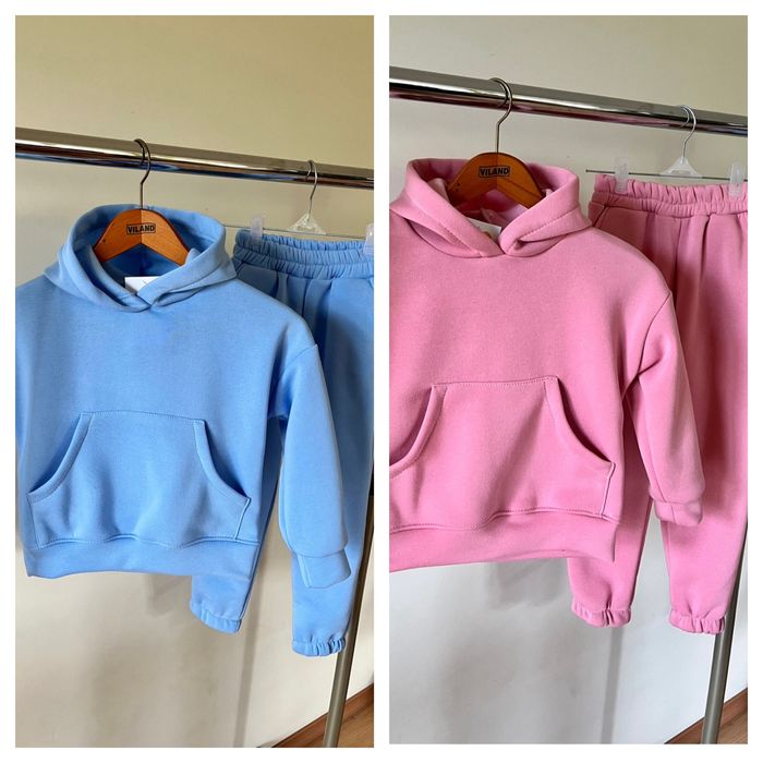 Детский костюм теплый трехнитка начес флис спортивный