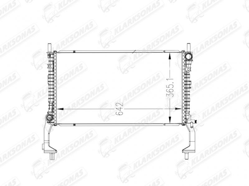 Радиатор охлаждения FORD MUSTANG, 2015 - 12.2017 FR3Z8005C