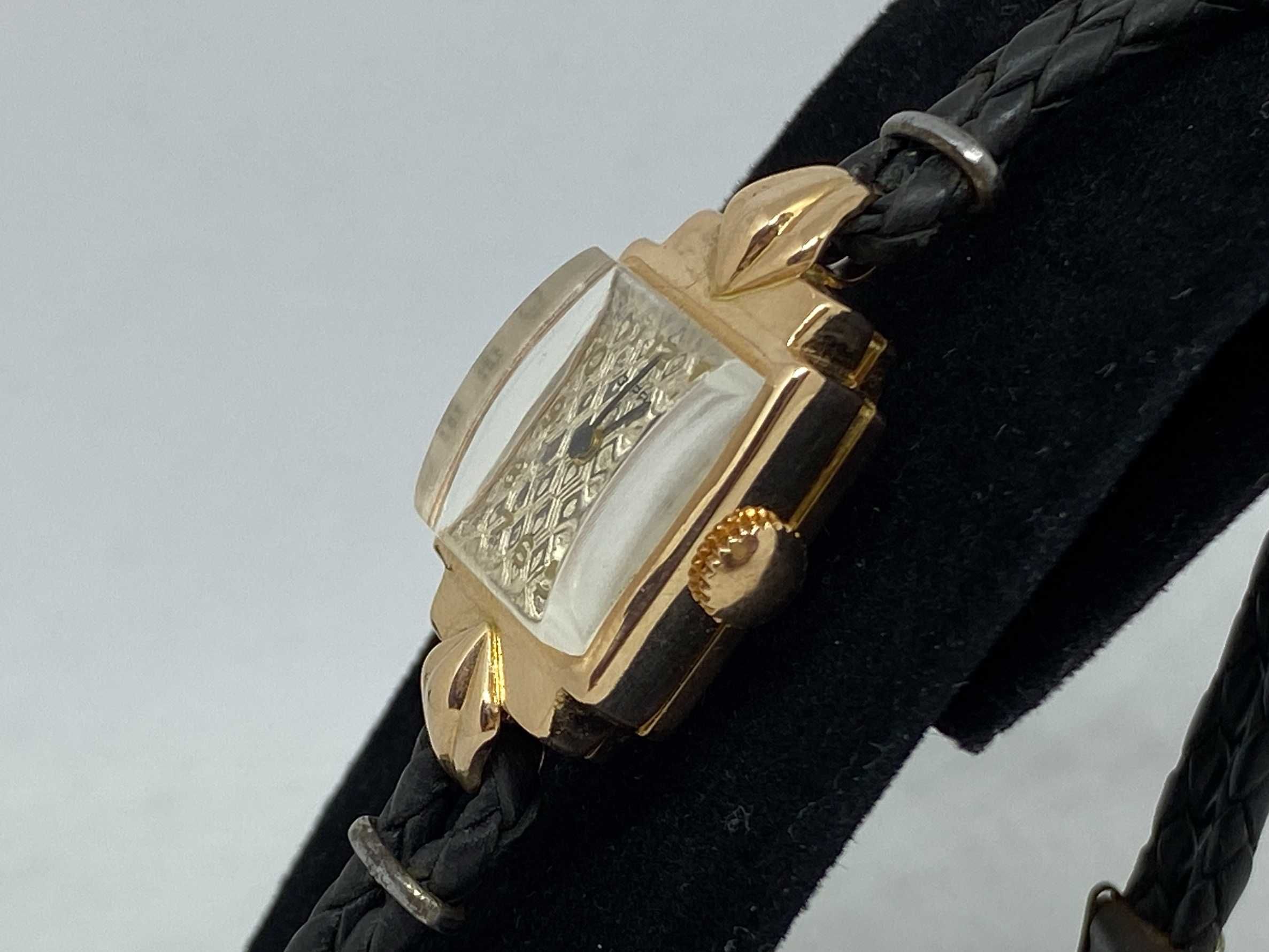 Piękny złoty damski zegarek ZARIA 65738  p583  sprawny